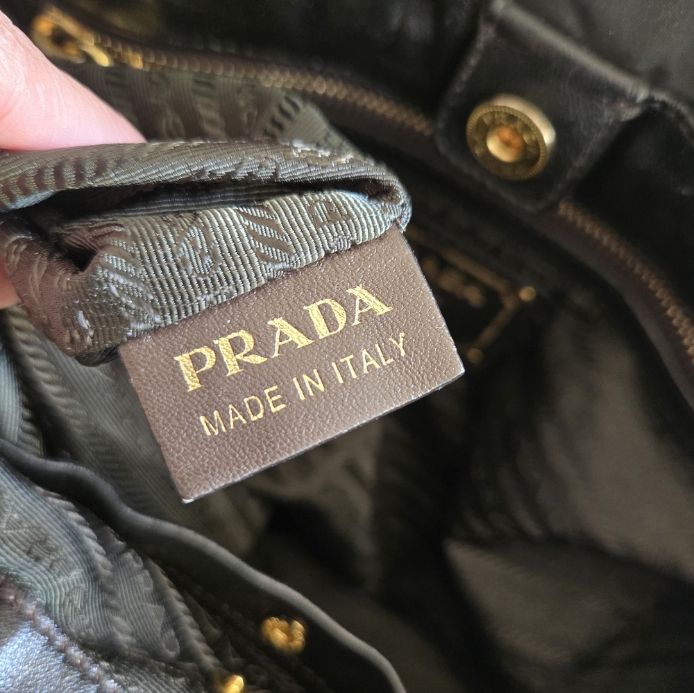 Prada Hobo Black Women's Bag Authentic - Picture 16 of 16